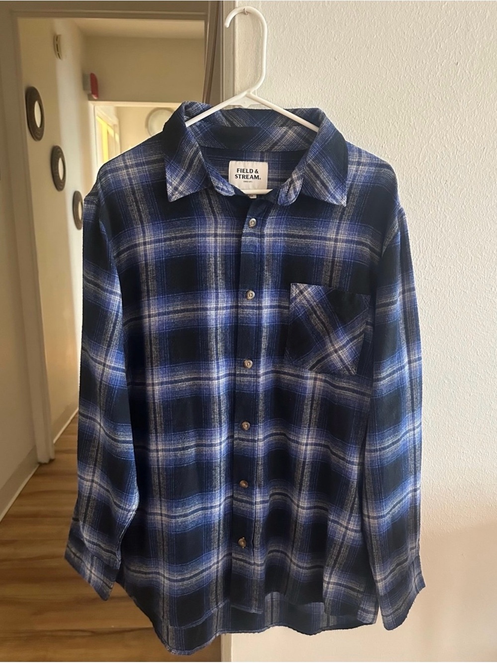 Field & Stream Men's Blue Flannel Shirt